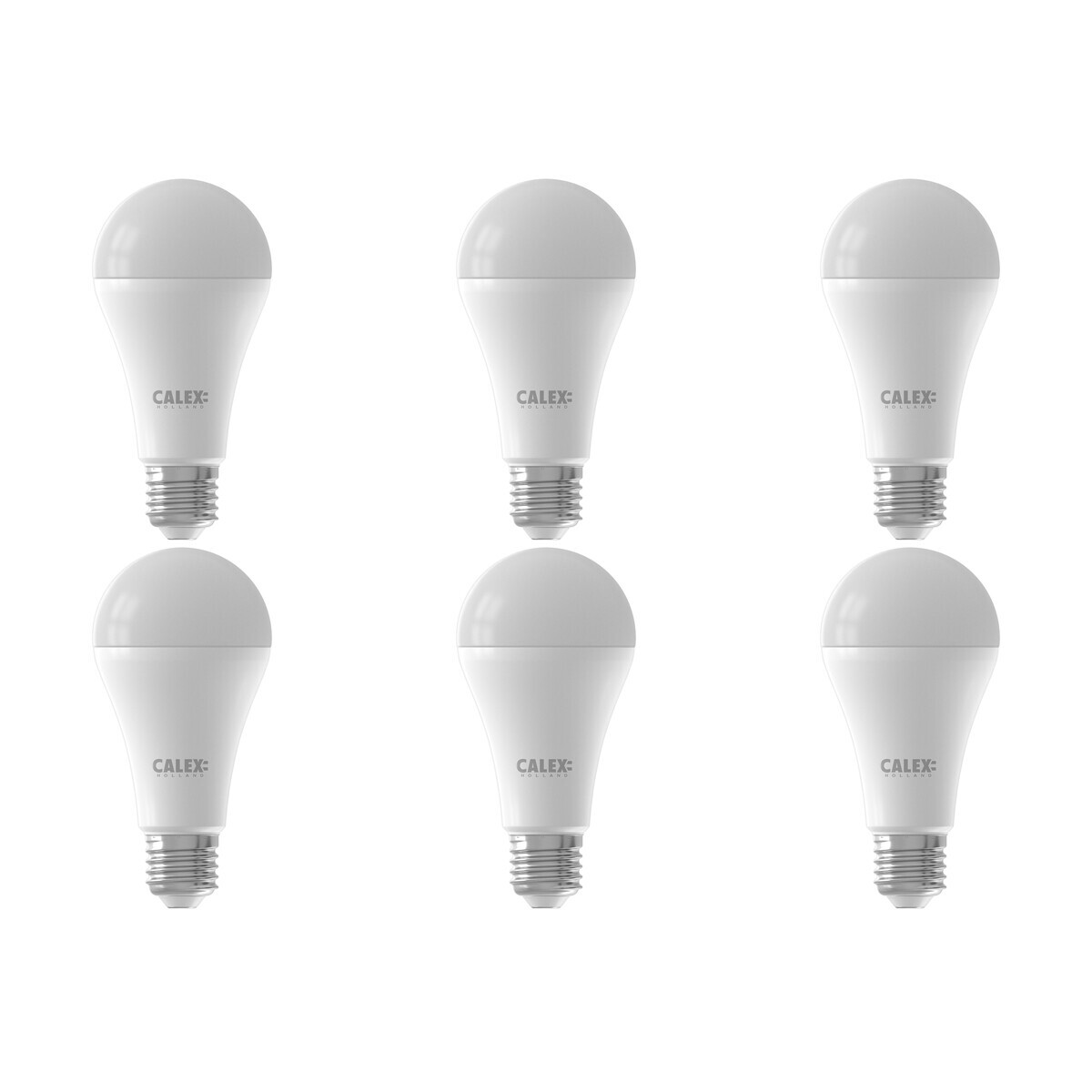 CALEX - LED Lamp 6 Pack - Smart A60 - E27 Fitting - Dimbaar - 14W - Aanpasbare Kleur CCT - Mat Wit