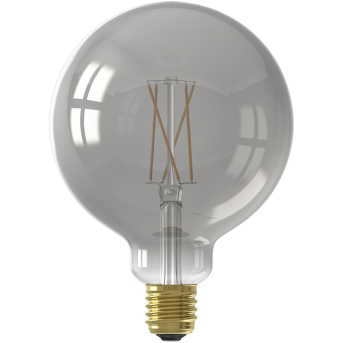 CALEX - LED Lamp - Globe - Smart LED G125 - E27 Fitting - Dimbaar - 7W - Aanpasbare Kleur CCT - Grij