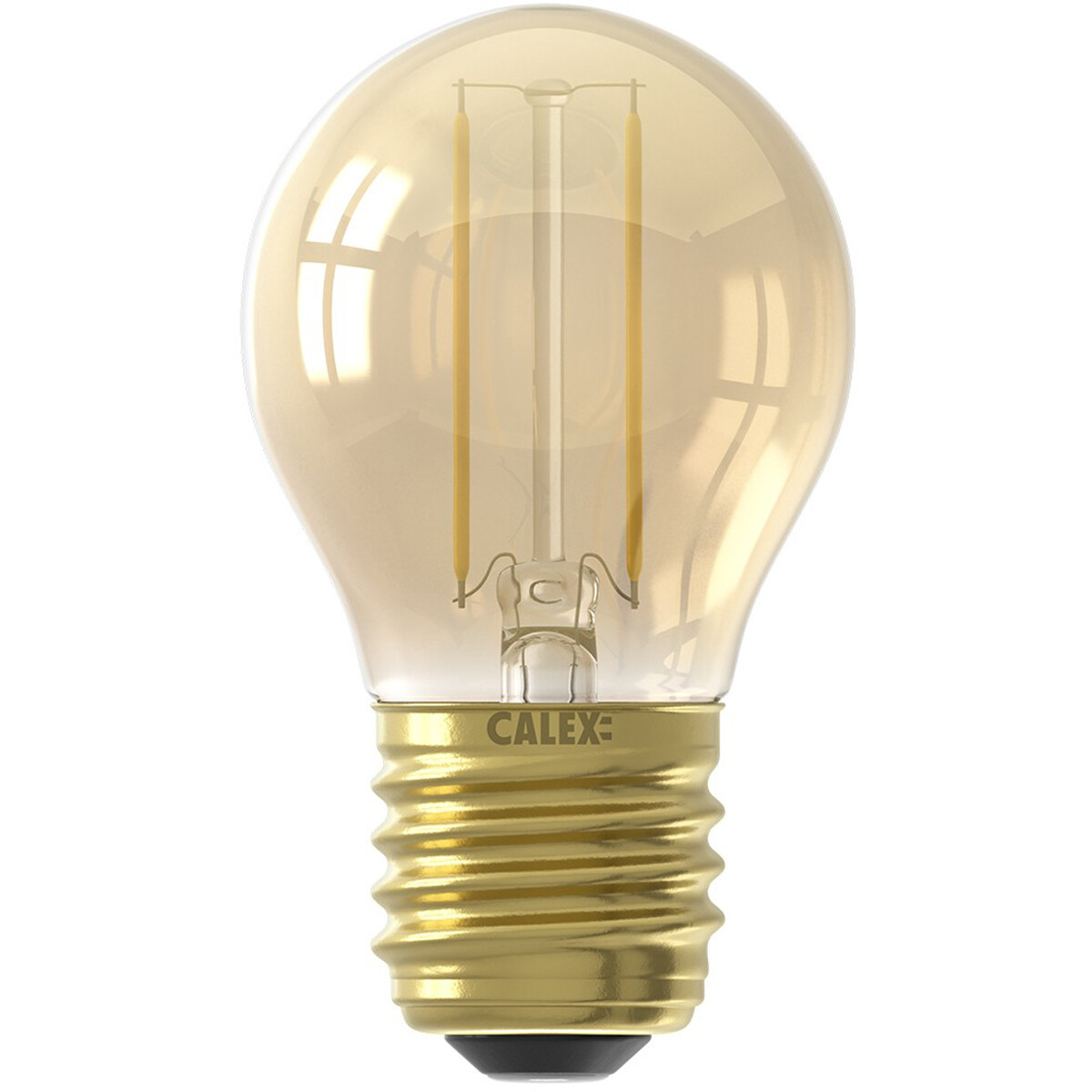 CALEX - LED Lamp - Kogellamp P45 - E27 Fitting - 2W - Warm Wit 2100K - Goud