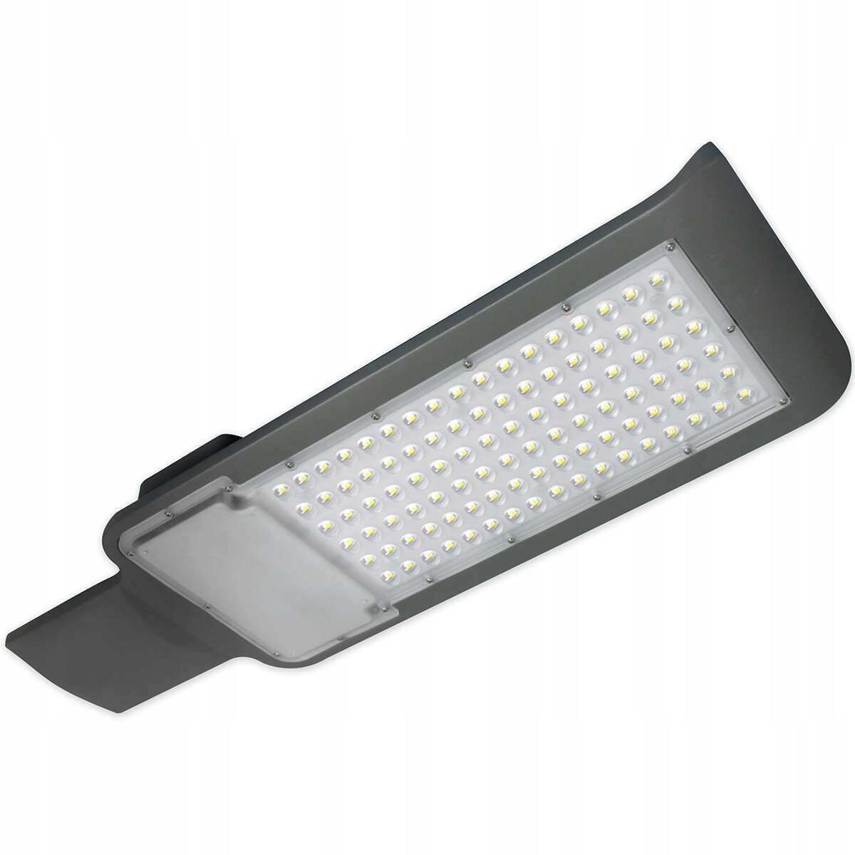 LED Straatlamp - Straatverlichting - Prixa Queny - 150W - Helder/Koud Wit 5000K - Waterdicht - Mat Antraciet - Aluminium | LED
