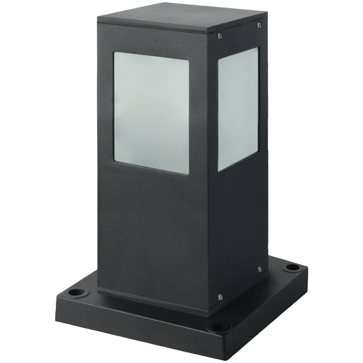 zuiverheid Geplooid Draaien LED Tuinverlichting - Buitenlamp - Kavy 3 - Staand - Aluminium Mat Zwart -  E27 - Vierkant | BES LED