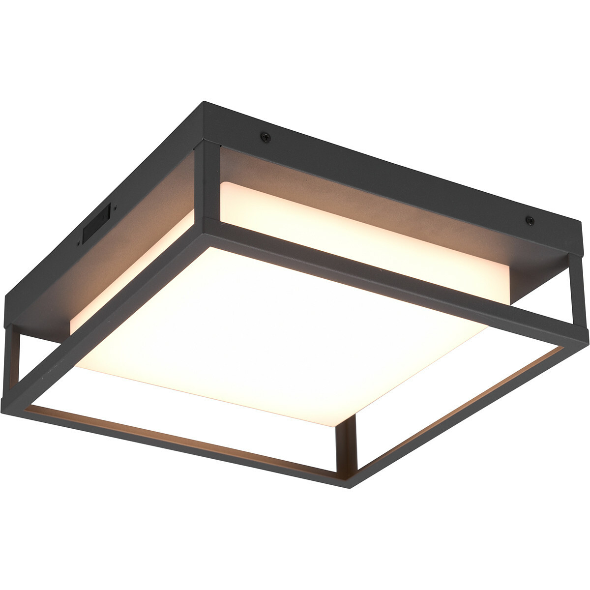 LED Tuinverlichting - Plafondlamp Buitenlamp - Trion Witoll - - Aanpasbare Kleur - Vierkant - Mat - Aluminium | BES LED