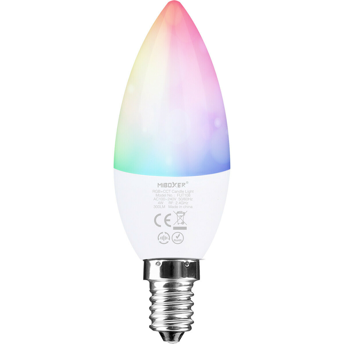 Plak opnieuw Recensie krullen Mi-Light MiBoxer - LED Lamp - Smart Kaarslamp - Wifi LED - Slimme LED - 4W  - E14 Fitting - RGB+CCT - Aanpasbare Kleur - Dimbaar | BES LED