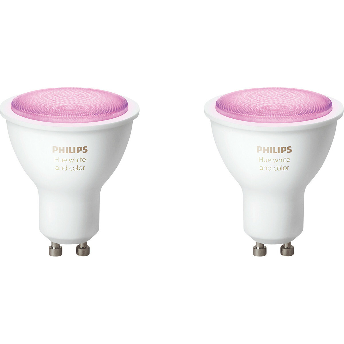 pik Raar Vies PHILIPS HUE - LED Spot GU10 - White and Color Ambiance - Bluetooth - Duo  Pack | BES LED