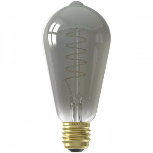 CALEX - LED Lamp - Filament ST64 - E27 Fitting - Dimbaar - 4W - Warm Wit 2100K - Titanium