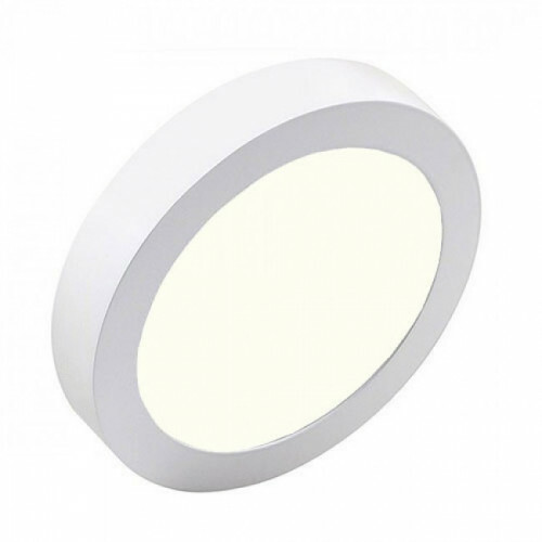 LED Downlight Pro - Aigi - Opbouw Rond 20W - Natuurlijk Wit 4000K - Mat Wit - Ø247mm