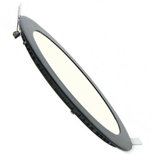 LED Downlight Slim - Inbouw Rond 3W - Natuurlijk Wit 4200K - Mat Zwart - Aluminium - Ø90mm