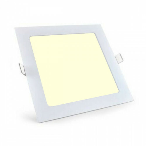 LED Downlight Slim Pro - Aigi - Inbouw Vierkant 18W - Warm Wit 3000K - Mat Wit - 220mm