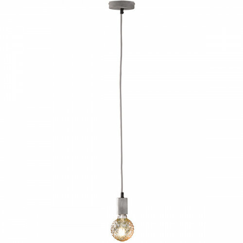 LED Hanglamp - Hangverlichting - Trion Cardino - E27 Fitting - 1-lichts - Rond - Antiek Grijs - Aluminium