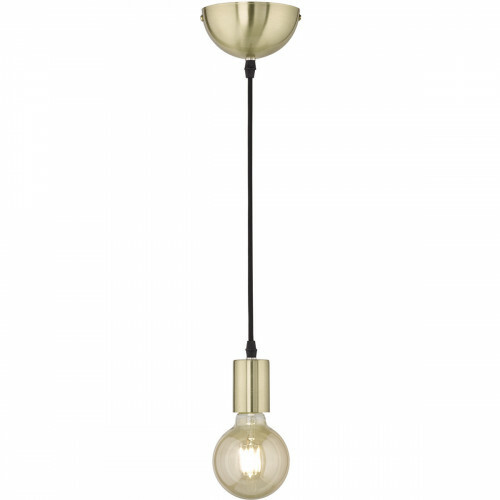 LED Hanglamp - Hangverlichting - Trion Cardino - E27 Fitting - 1-lichts - Rond - Mat Goud - Aluminium