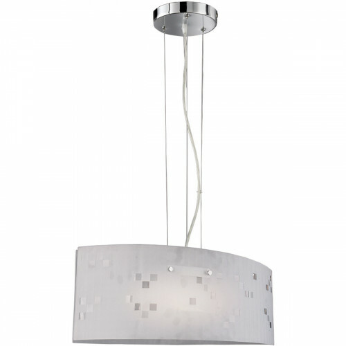 LED Hanglamp - Hangverlichting - Trion Colmino - E27 Fitting - Rechthoek - Mat Chroom - Aluminium