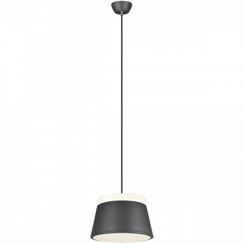 LED Hanglamp - Trion Barnaness - E27 Fitting - 2-lichts - Rond - Mat Zwart - Aluminium