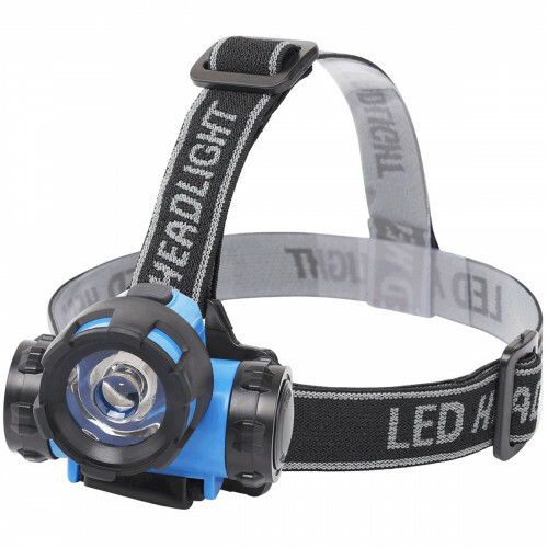 LED Hoofdlamp - Aigi Crunli - Waterdicht - 50 Meter - Kantelbaar - 1 LED - 0.8W - Blauw | Vervangt 7W