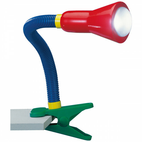 LED Klemlamp - Trion Fexy - E14 Fitting - Meerkleurig - Kunststof