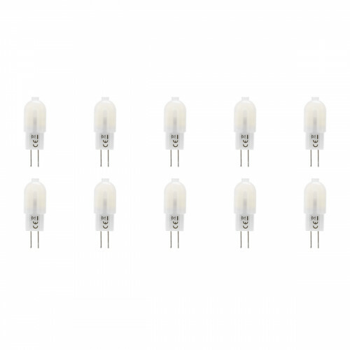 LED Lamp 10 Pack - Aigi - G4 Fitting - 1.3W - Helder/Koud Wit 6500K | Vervangt 12W