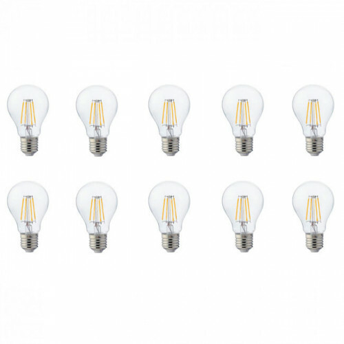 LED Lamp 10 Pack - Filament - E27 Fitting - 4W - Natuurlijk Wit 4200K