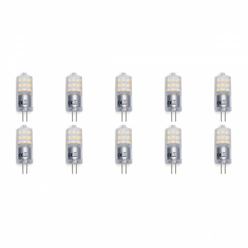 LED Lamp 10 Pack - Aigi - G4 Fitting - 3W - Warm Wit 3000K | Vervangt 25W