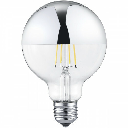 aanbidden bak een vuurtje stoken LED Lamp - Filament - Trion Limpo - E27 Fitting - 7W - Warm Wit 2700K -  Dimbaar - Glans Chroom - Glas | BES LED