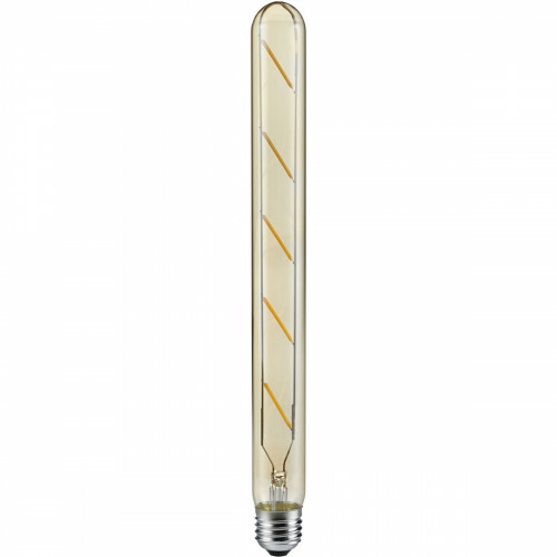 LED Lamp - Filament - Trion Stybon - E27 Fitting - 4W - Warm Wit 2700K - Amber - Aluminium