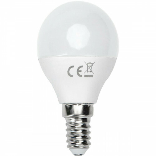 LED Lamp - Smart LED - Aigi Kiyona - Bulb G45 - 5W - E14 Fitting - Slimme LED - Wifi LED - RGB + Aanpasbare Kleur - Mat Wit - Glas