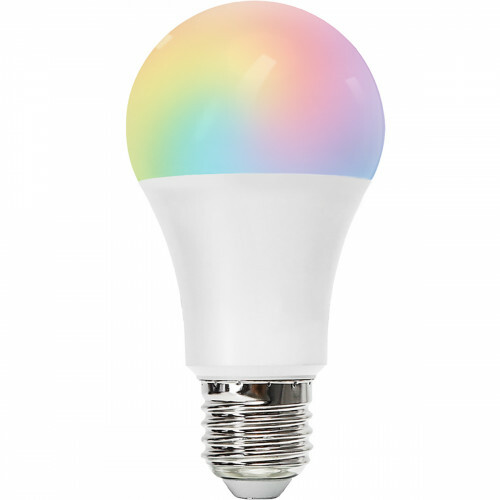 LED Lamp - Smart LED - Aigi Lexus - Bulb A65 - 14W - E27 Fitting - Slimme LED - Wifi LED - RGB + Aanpasbare Kleur - Mat Wit - Kunststof