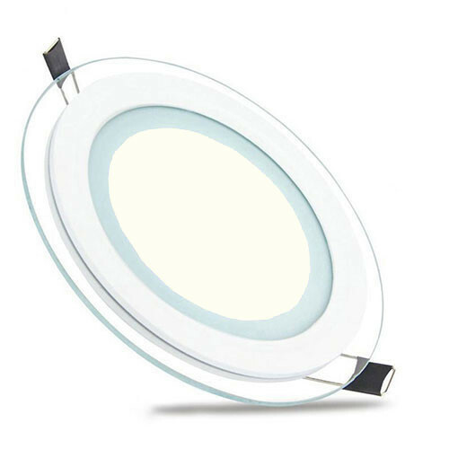 LED Downlight Slim - Inbouw Rond 6W - Natuurlijk Wit 4200K - Mat Wit Glas - Ø96mm