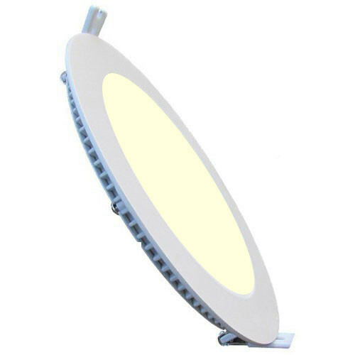 LED Downlight Slim - Inbouw Rond 6W - Dimbaar - Warm Wit 3000K - Mat Wit Aluminium - Ø120mm