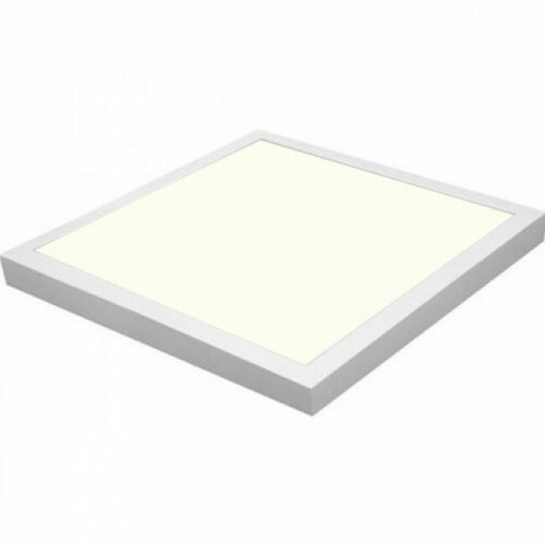 LED Paneel - Hotty - 60x60 Natuurlijk Wit 4200K - 40W Opbouw Vierkant - Mat Wit - Flikkervrij