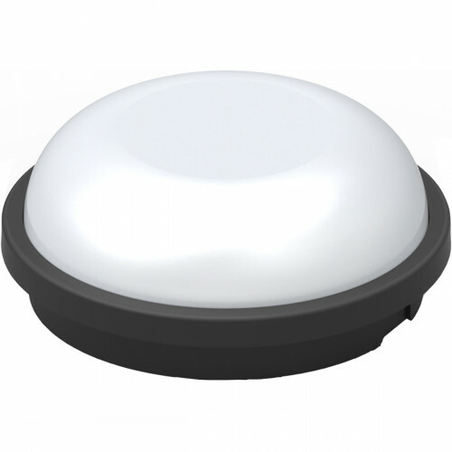 LED Plafondlamp - Badkamerlamp - Artony - Opbouw Rond - Waterdicht IP65 - Natuurlijk Wit 4200K - Mat Zwart Kunststof