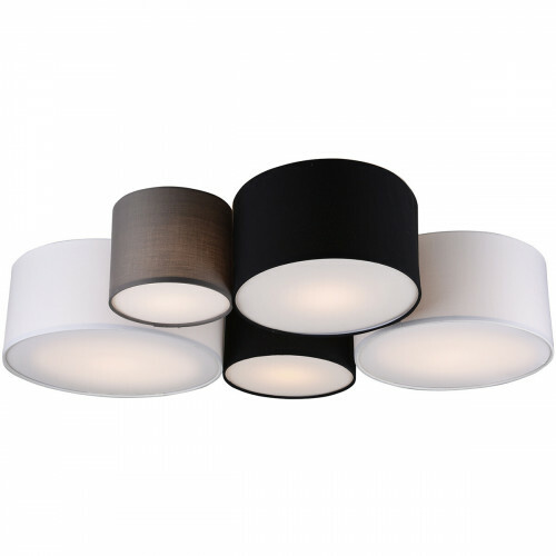LED Plafondlamp - Plafondverlichting - Trion Hotia - E27 Fitting - 5-lichts - Rond - Meerkleurig - Aluminium