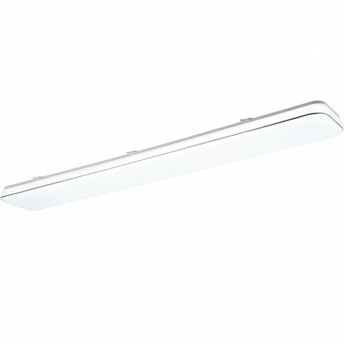 LED Plafondlamp - Plafondverlichting - Trion Lana - 46W - Natuurlijk Wit 4000K - Dimbaar - Rechthoek - Wit - Kunststof
