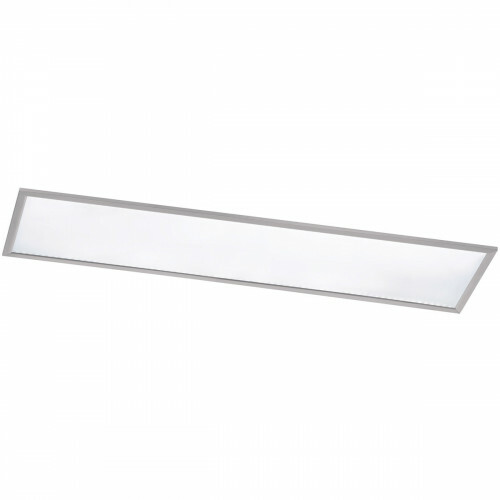 LED Plafondlamp - Plafondverlichting - Trion Povino - 31W - Warm Wit 3000K - Dimbaar - Rechthoek - Mat Nikkel - Aluminium
