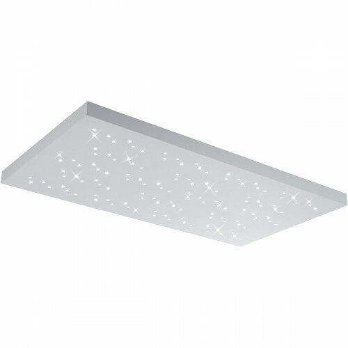 LED Plafondlamp - Plafondverlichting - Trion Tarza - 48W - Aanpasbare Kleur - Afstandsbediening - Dimbaar - Rechthoek - Mat Wit - Aluminium