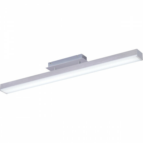 LED Plafondlamp WiZ - Smart LED - Plafondverlichting - Trion Lavar - 20W - Aanpasbare Kleur - RGBW - Afstandsbediening - Dimbaar - Rechthoek - Mat Nikkel - Aluminium