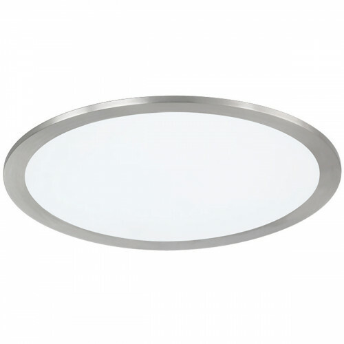 LED Plafondlamp WiZ - Smart LED - Trion Givon - 15W - Aanpasbare Kleur - Dimbaar - Afstandsbediening - Rond - Mat Nikkel - Aluminium
