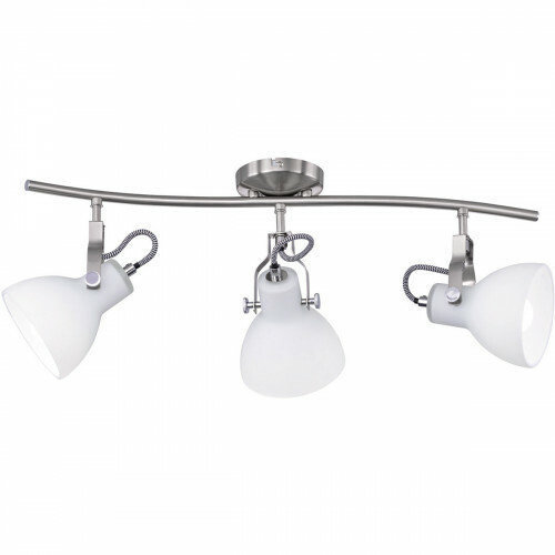 LED Plafondspot - Plafondverlichting - Trion Ginola - E14 Fitting - 3-lichts - Rond - Mat Nikkel - Aluminium