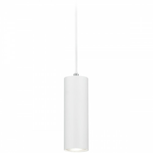 LED Railverlichting - Hanglamp - Trion Dual Monla - 2 Fase - GU10 Fitting - Rond - Mat Wit - Aluminium