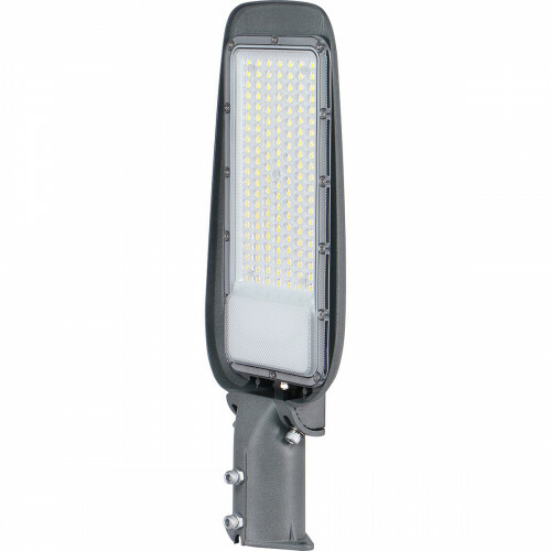 LED Straatlamp - Velvalux Lumeno - 100 Watt - Helder/Koud Wit 6500K - Waterdicht IP65 - Flikkervrij