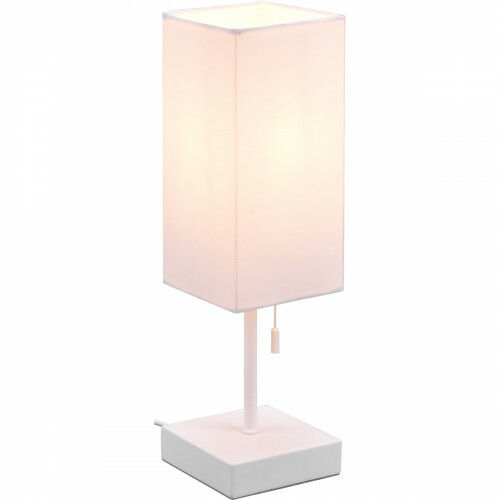 Kolonel Artiest hoorbaar LED Tafellamp - Tafelverlichting - Trion Oscar - E27 Fitting - Rechthoek -  Mat Wit - Aluminium | BES LED
