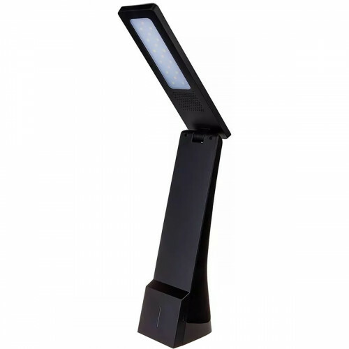 LED Bureaulamp - Viron Sunly - 4W - USB Oplaadfunctie - RGB - Aanpasbare Kleur - Dimbaar - Mat Zwart - Kunststof