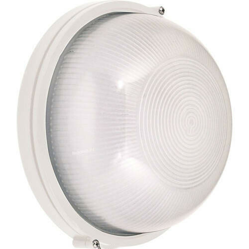 LED Tuinverlichting - Buitenlamp - Lagoon - Wand - Aluminium Mat Wit - E27 - Rond
