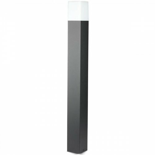 LED Tuinverlichting - Staande Buitenlamp - Viron Hyno - GU10 Fitting - Rechthoek - Mat Zwart - Aluminium - 80cm