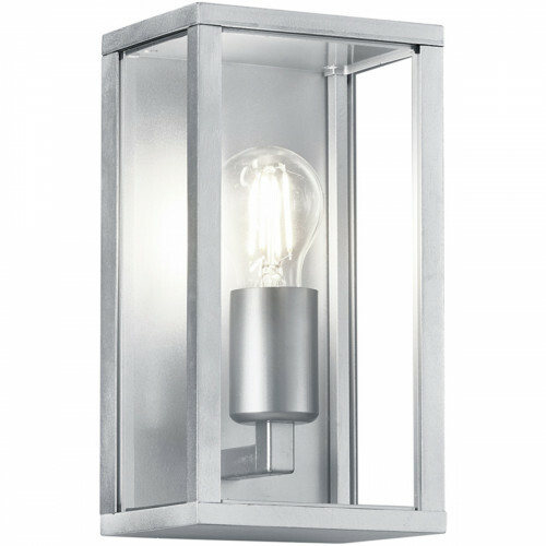 LED Tuinverlichting - Tuinlamp - Trion Garinola - Wand - E27 Fitting - Mat Grijs - Aluminium