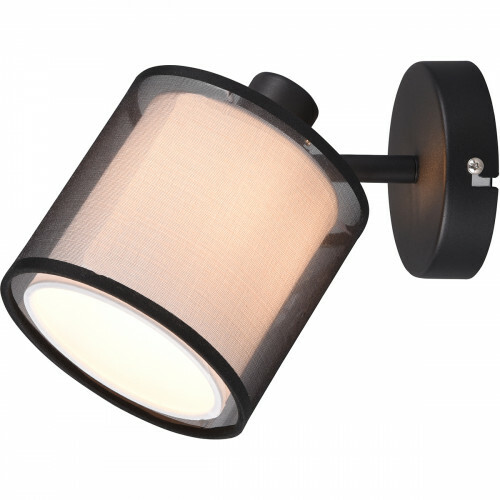 Rijke man Onophoudelijk Tussendoortje LED Wandspot - Wandverlichting - Trion Bidon - E14 Fitting - 1-lichts -  Rond - Mat Zwart - Aluminium | BES LED