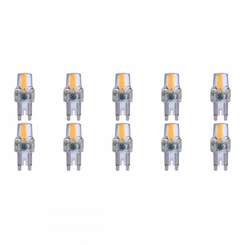 MEGAMAN - LED Lamp 10 Pack - Strimo - G9 Fitting - 2W - Warm Wit 2800K | Vervangt 20W