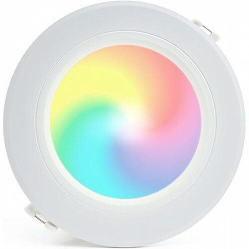 Mi-Light MiBoxer - LED Downlight - Smart LED - 6W - RGB+CCT - Aanpasbare Kleur - Dimbaar - Inbouw Rond - Mat Wit - Aluminium - Ø120mm