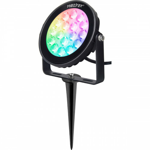 Mi-Light MiBoxer - LED Prikspot - Smart LED - Wifi LED - Slimme LED - 9W - RGB+CCT - Aanpasbare Kleur - Dimbaar - Waterdicht