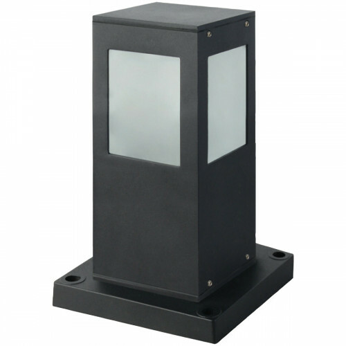 LED Tuinverlichting - Staande Buitenlamp - Kavy 3 - E27 Fitting - Vierkant - Aluminium - Philips - CorePro Lustre 827 P45 FR - 4W - Warm Wit 2700K