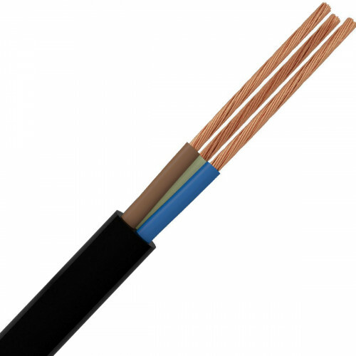 VMVL Kabel - Stroomkabel - 3x1.5mm - 3 Aderig - 3 Meter - Zwart