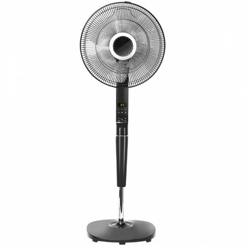 Ventilator - Aigi Lanim - Statiefventilator - Staand - Rond - Mat Zwart - Kunststof